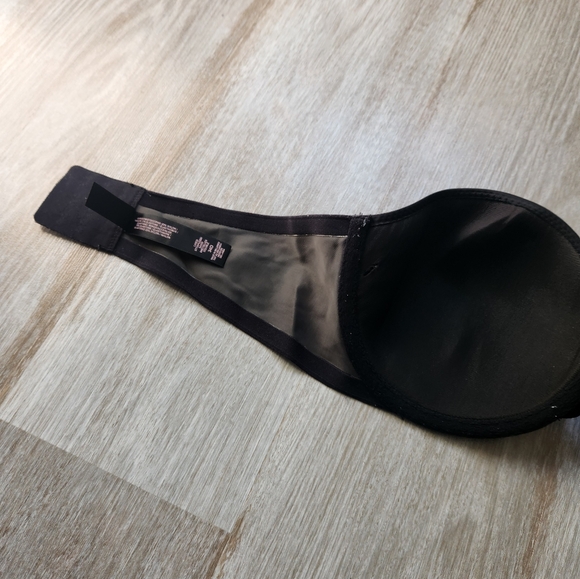 Victoria's Secret Lined Strapless Bra Black Lightweight Sz 34D - Picture 6 of 11